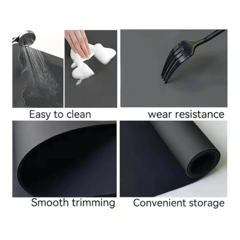 Purilite Select Modern Minimalist Diatomaceous Bathroom Mat Super Absorbent Quick Dry Non Slip Floor Rug