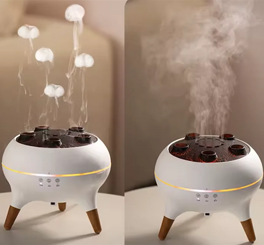 Purilite Select Dynamic Jellyfish Air Humidifier | 250ml Essential Oil Diffuser | Remote Control Ultrasonic Humidifier | 7-Color Night Light