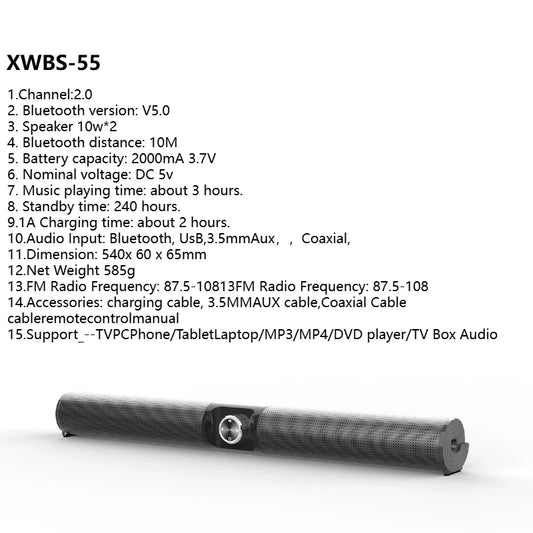 PHONEPACE Wireless Bluetooth Sound bar Speaker System Super Power Speaker Surround Stereo Home Theater TV Projector