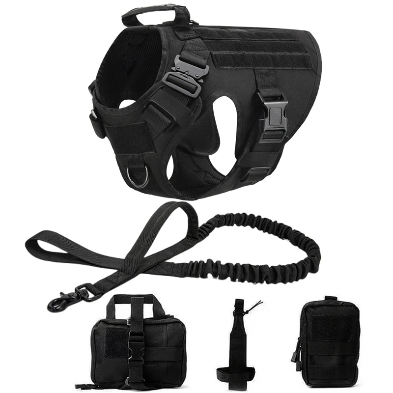 Purilite Select Tactical Military Dog Vest & Leash Set
