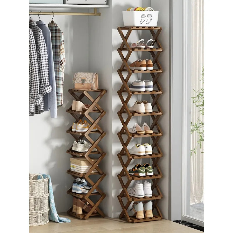 Purilite Select Narrow Wooden Shoe Rack