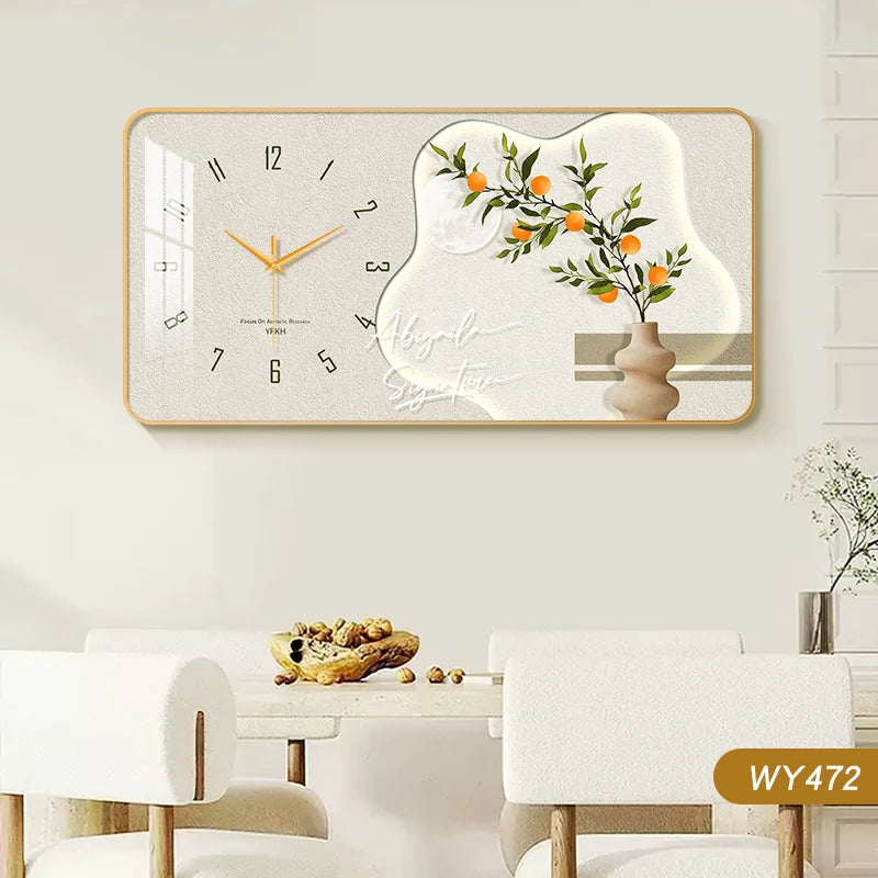 Purilite Select Large Size Flower Artwork Wall Clock