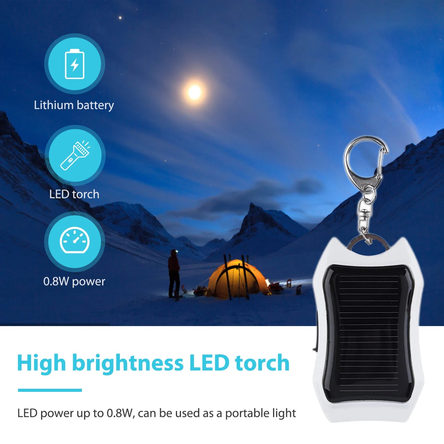 Purilite Select Keychain Solar Power Bank