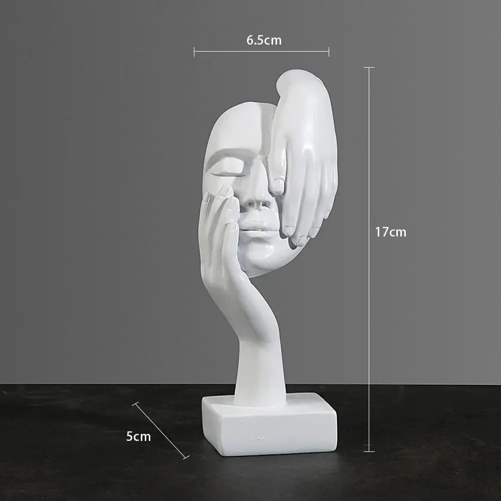 Purilite Select Resin Abstract Face Sculpture