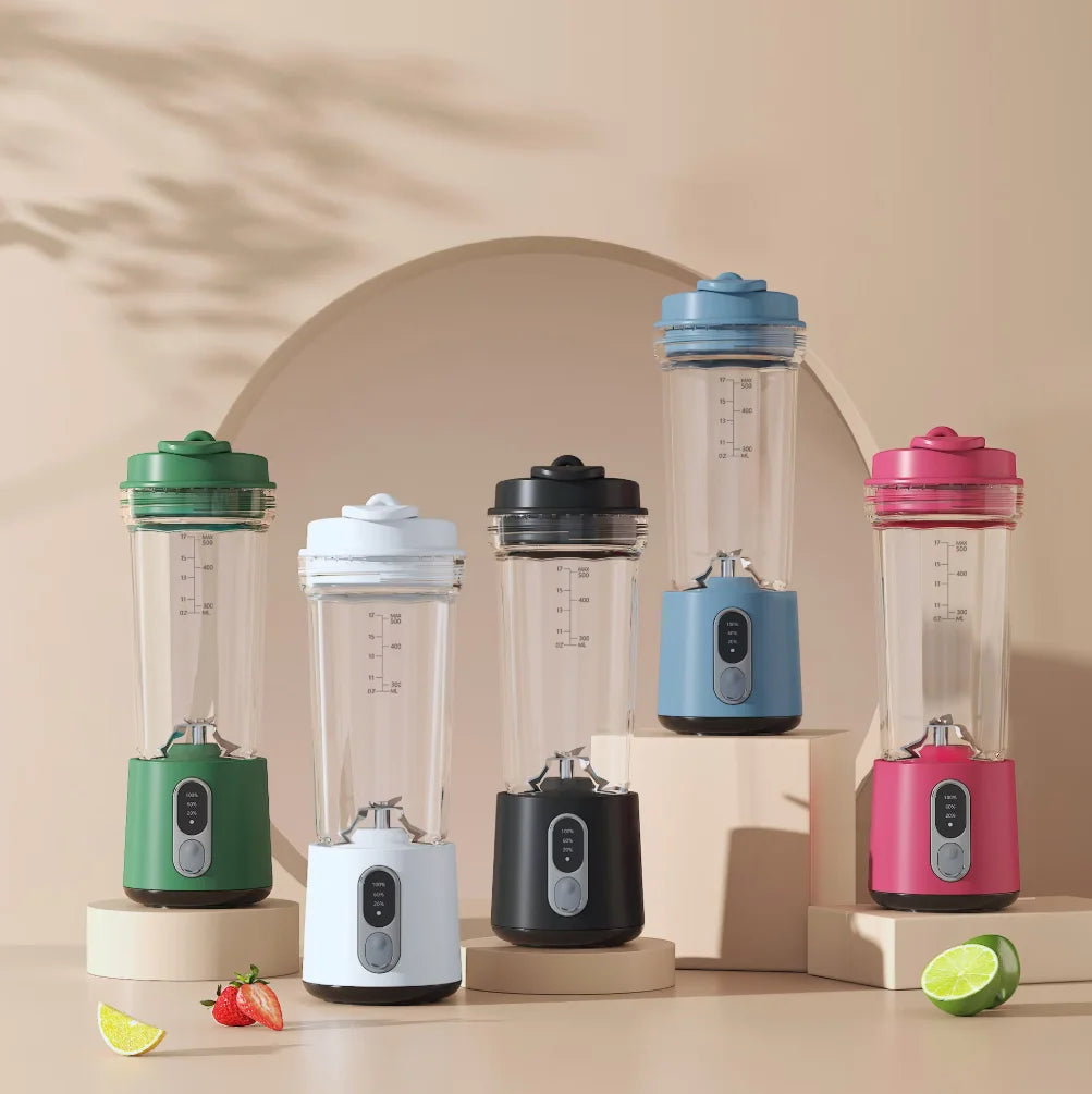 Purilite Select Portable USB Rechargeable Mini Blender Smoothie Mixer with Stainless Steel Blades