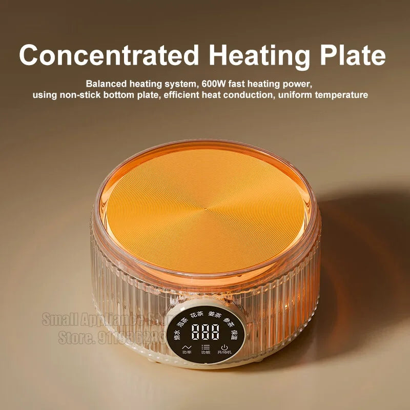 Purilite Select 800ml Multifunctional Electric Health Pot (Glass Body, 220V, 600W)