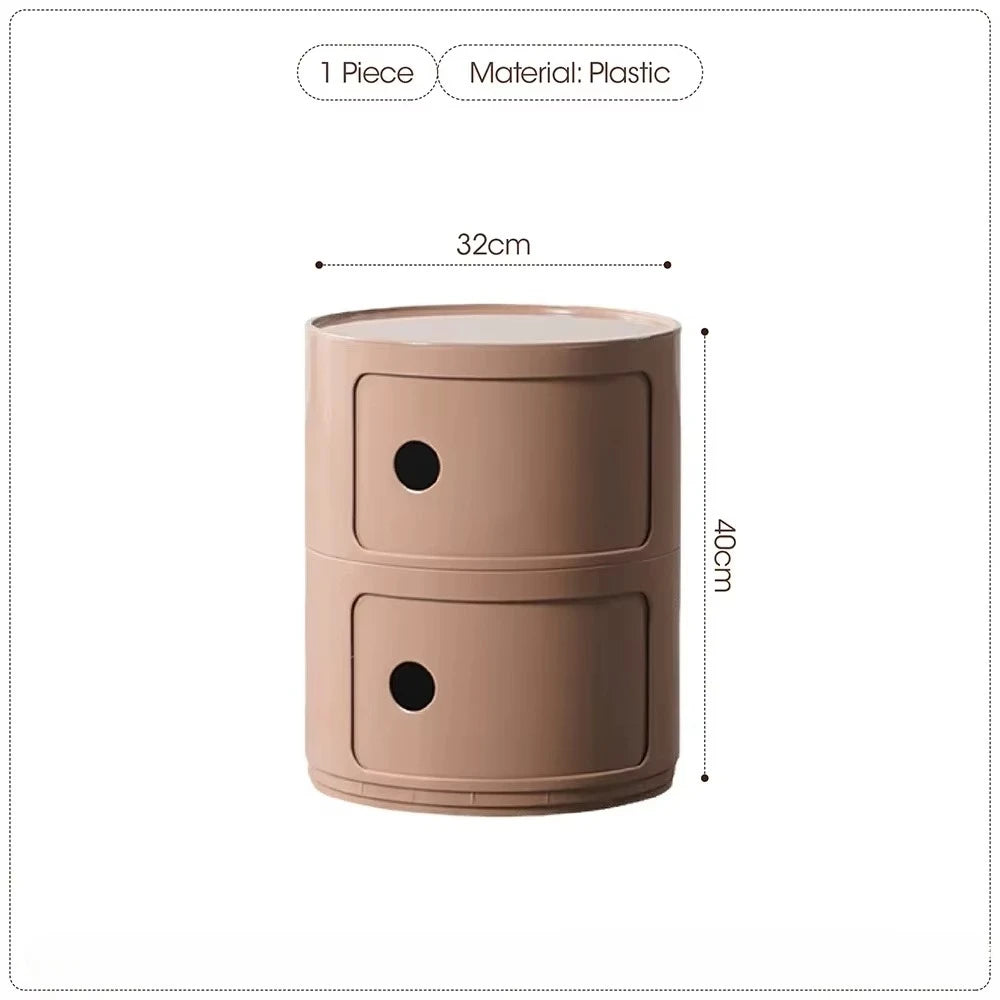 Purilite Select Nordic Net Red Bedside Cabinet