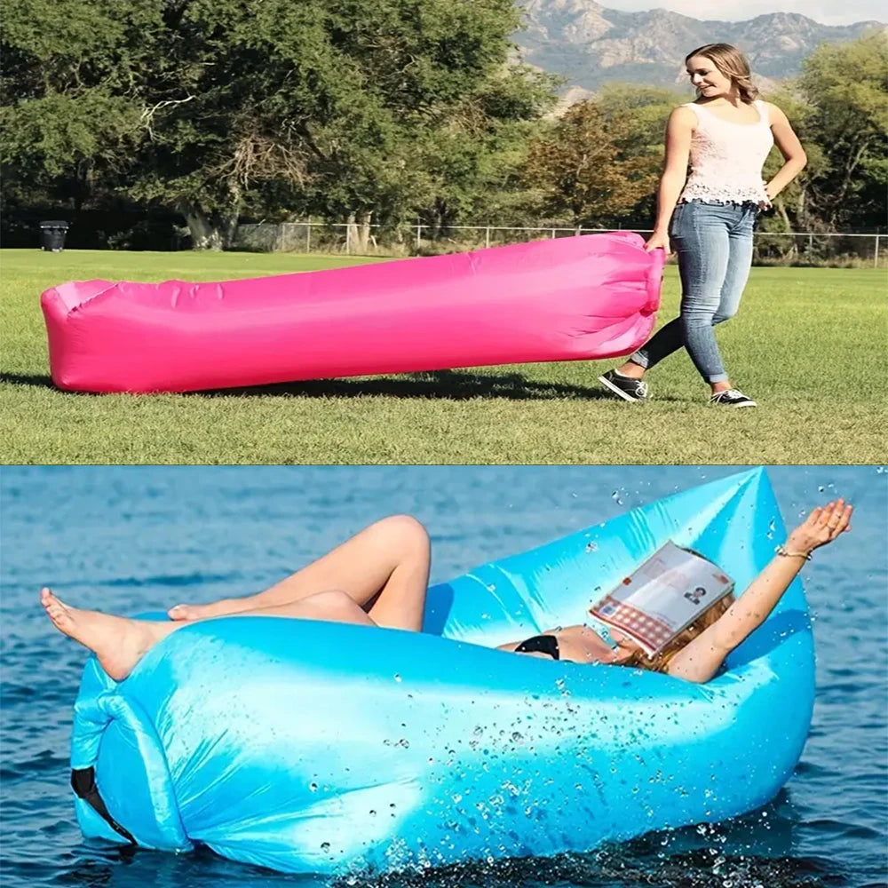 Purilite Select Inflatable Lounger Air Sofa Hammock – Outdoor Air Couch for Camping & Travel