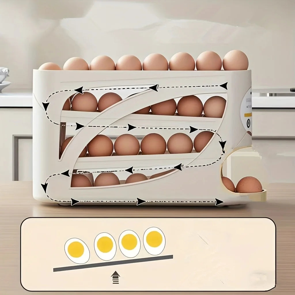 Purilite Select 3-Tier Rolling Egg Storage Container
