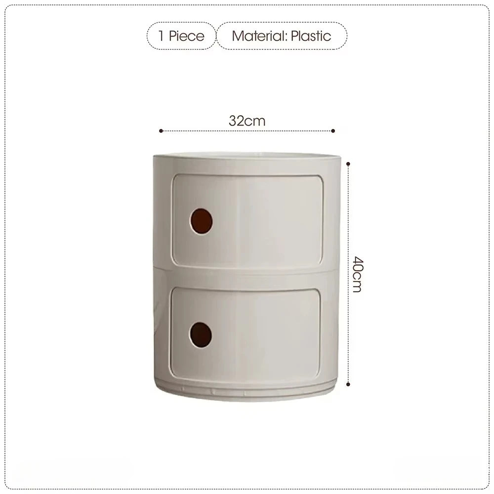 Purilite Select Nordic Net Red Bedside Cabinet