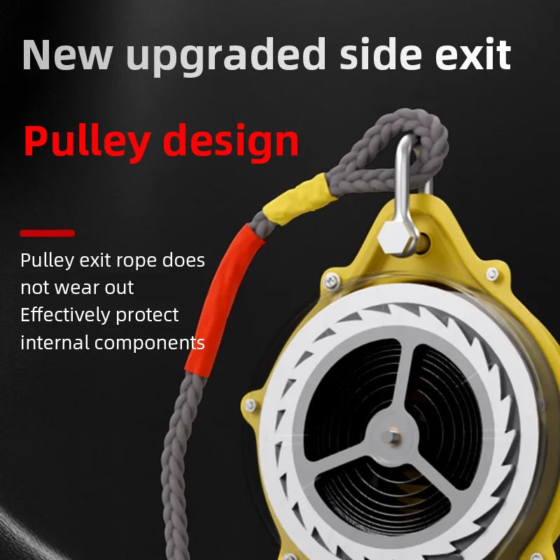Purilite Select Height Safety Fall Protector | Automatic Lock System | 5M 10M 15M | Crane Operation Elevator Maintenance Safety Gear