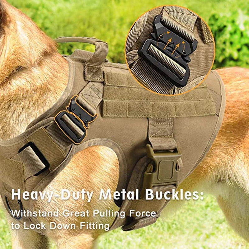 Purilite Select Tactical Military Dog Vest & Leash Set