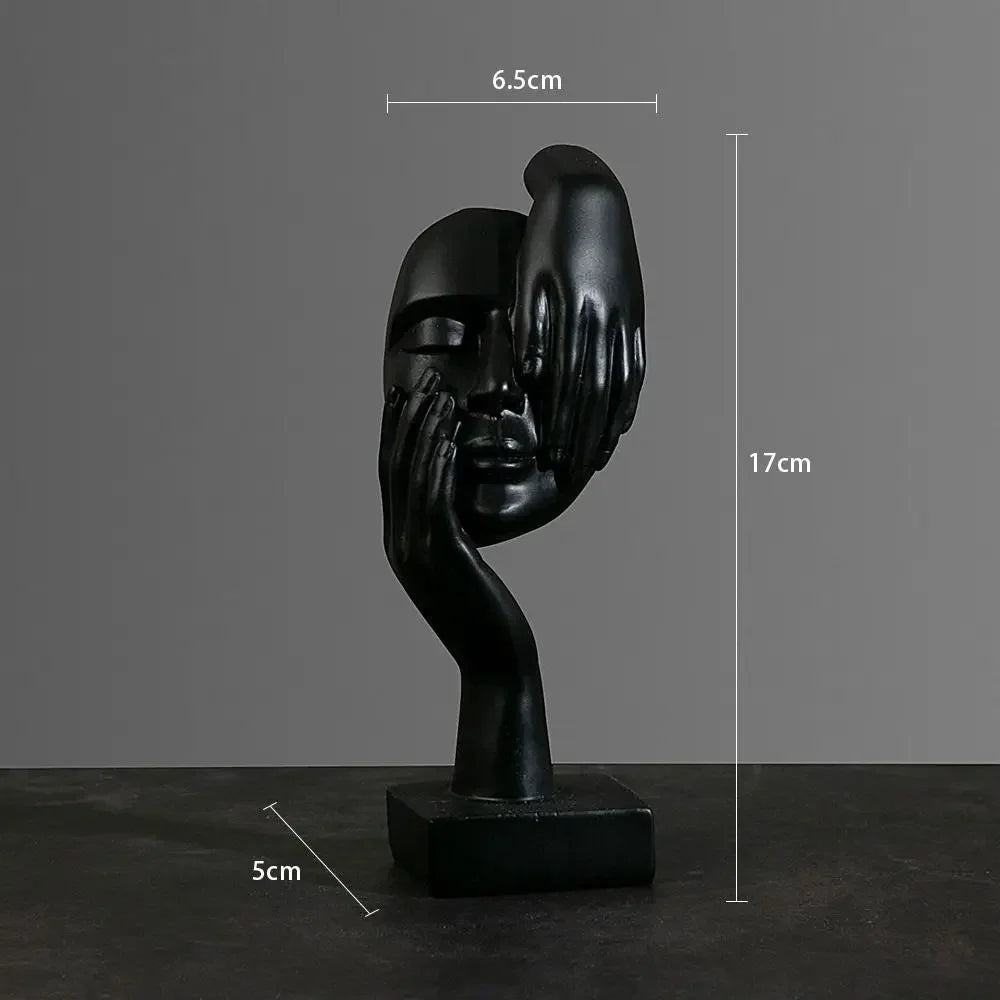 Purilite Select Resin Abstract Face Sculpture