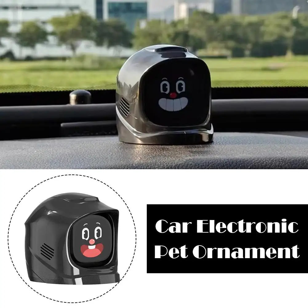 Purilite Select Intelligent Electronic Dashboard Companion Ornament with Interactive Facial Expressions for Car Interior Decoration (Set of 2)