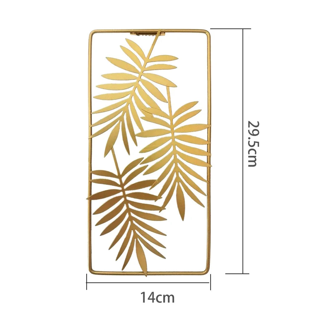 Purilite Select Golden Rectangle Metal Wall Hanging