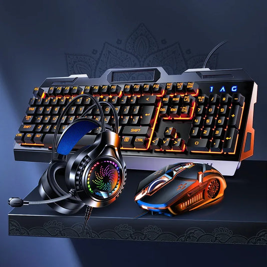 Purilite Select Gamer Keyboard & Mouse Headphone Kit