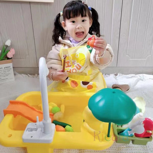 Purilite Select Kids Kitchen Sink Toy with Electric Dishwasher & Running Water