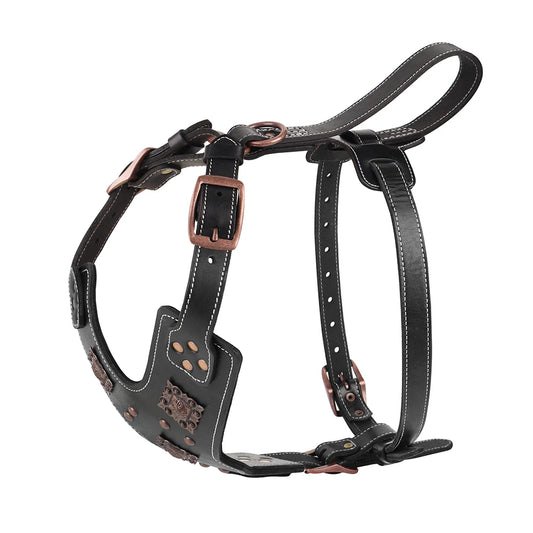 Purilite Select Genuine Leather Dog Harness