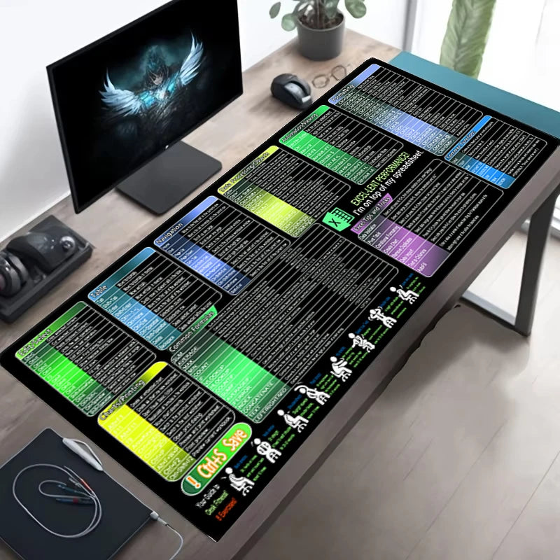 Purilite Select Excel Shortcuts Mouse Pad