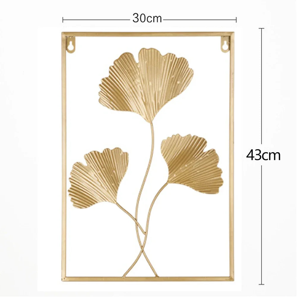 Purilite Select Golden Rectangle Metal Wall Hanging