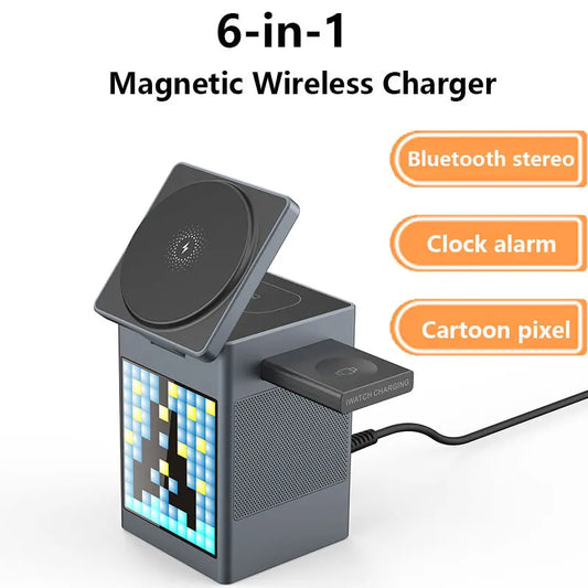 Purilite Select 3-in-1 Magnetic Wireless Charging Station with Bluetooth Speaker