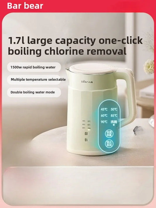 Purilite Select Sleek Plastic Electric Kettle with Auto Shut-Off (220V, CE Certified)