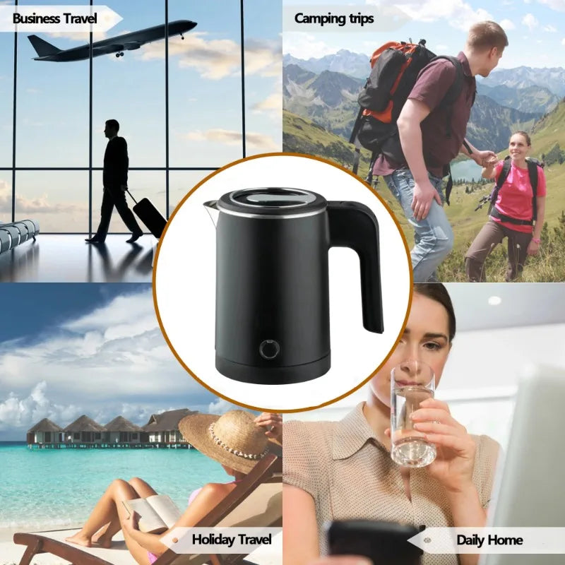 Purilite Select 0.8L Stainless Steel Portable Electric Travel Kettle