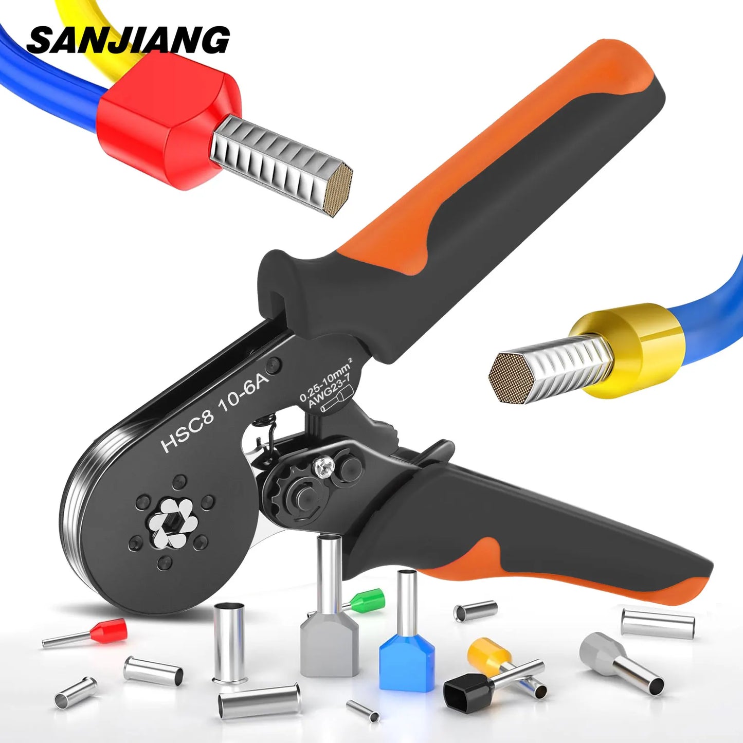 Purilite Select Hexagonal Self-Adjustable Ratchet Ferrule Crimping Tool Kit