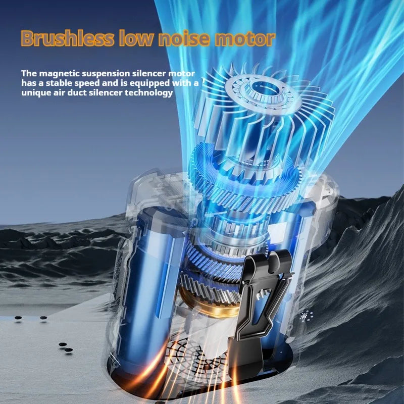 Portable High-Speed Waist-Mounted Fan