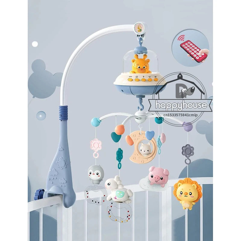 Purilite Select: Musical Baby Crib Mobile with Lights & Projection Remote-Controlled Crib Toy with Soothing Music and Nightlight