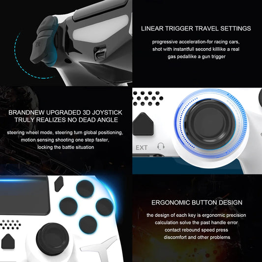 Purilite Select Wireless Gamepad 6-Axis Gyroscope Dual Vibration Touch Pad Controller