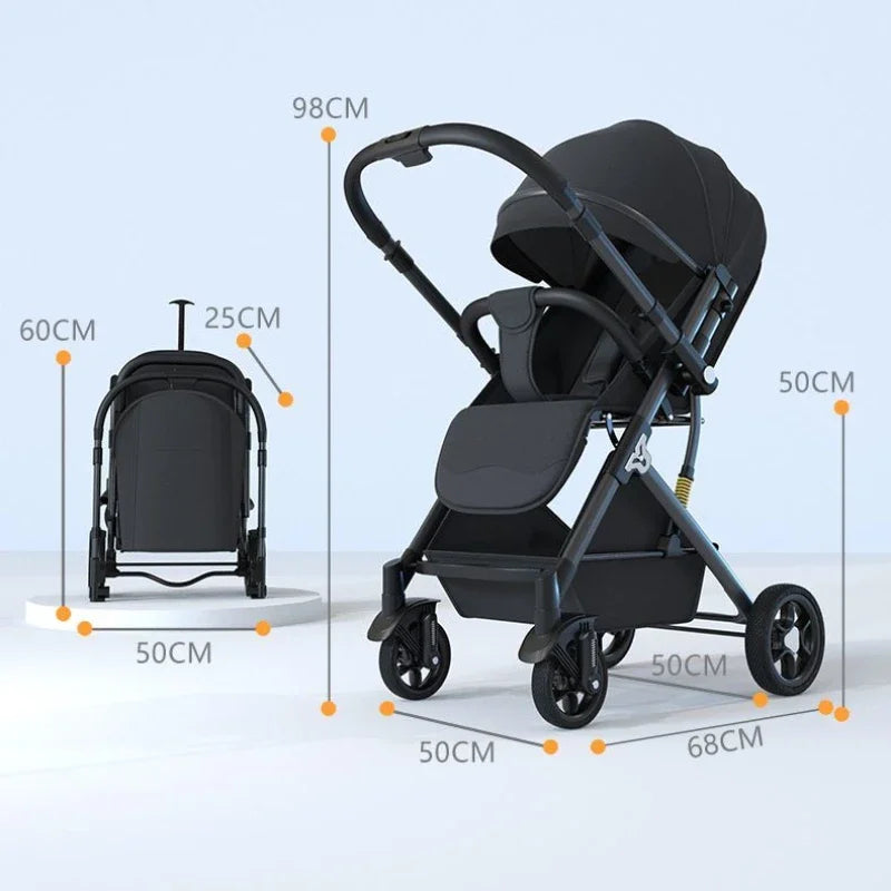 Purilite Select: ultra-light four-wheel baby stroller