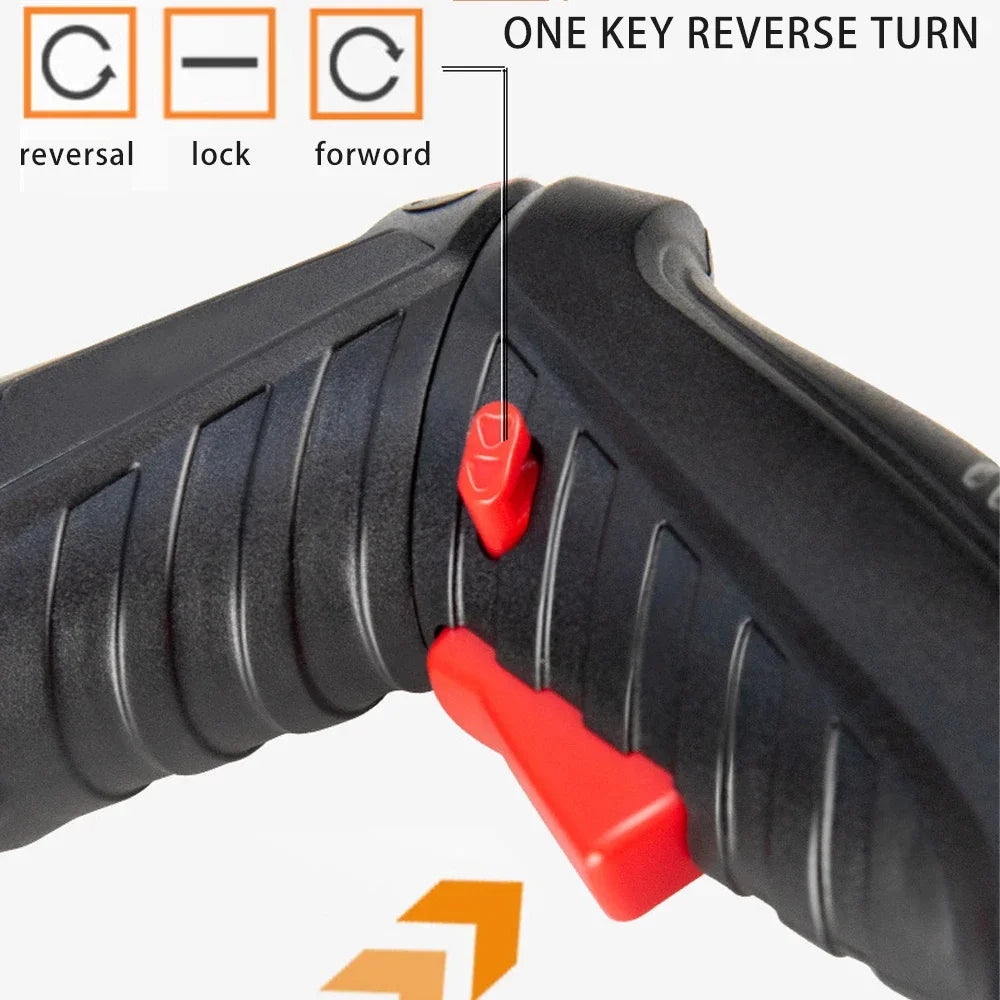 Purilite Select 47Pcs 36V Rechargeable Cordless Electric Screwdriver & Mini Drill Set