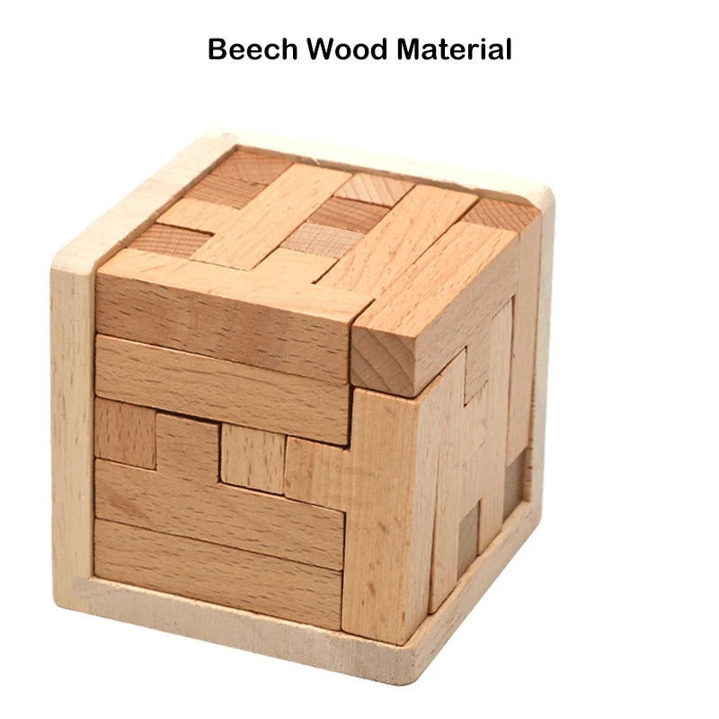 Purilite Select Wooden 3D Luban Lock Puzzle