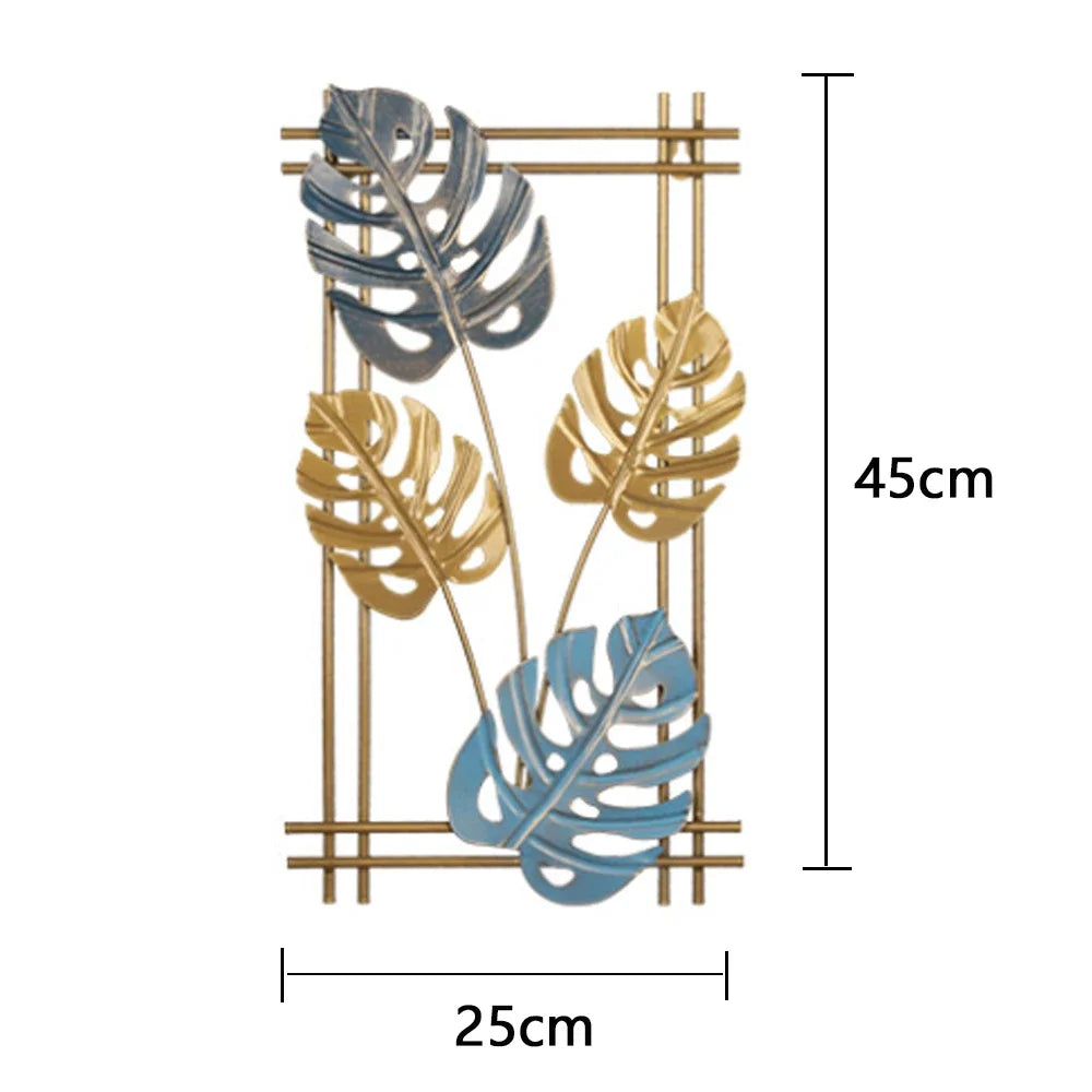 Purilite Select Golden Rectangle Metal Wall Hanging