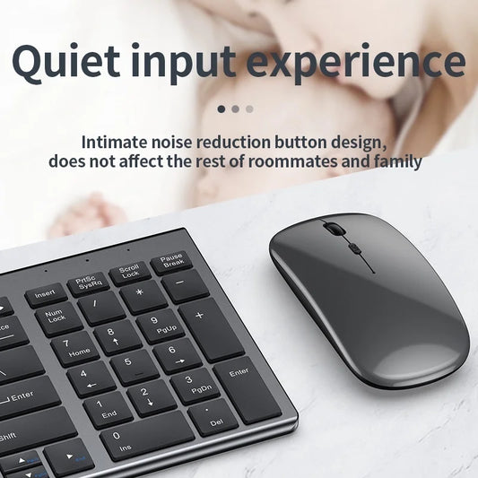 Purilite Select Slim Rechargeable Bluetooth Keyboard and Mouse