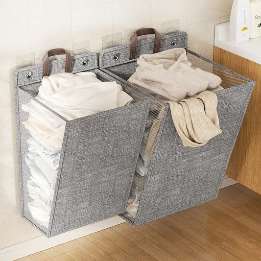 Purilite Select Foldable Adhesive Laundry Basket Hamper