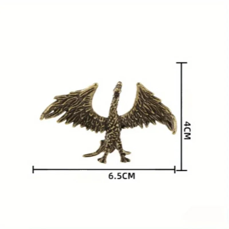 Purilite Select Retro Solid Brass Soaring Phoenix Figurine