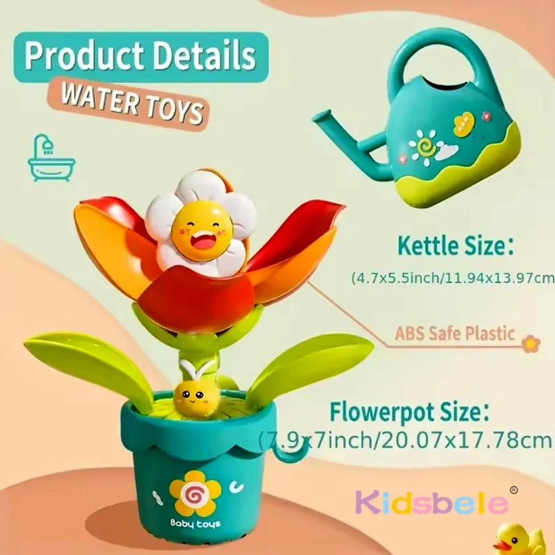 Purilite Select: Baby bath sunflower spraying shower toy