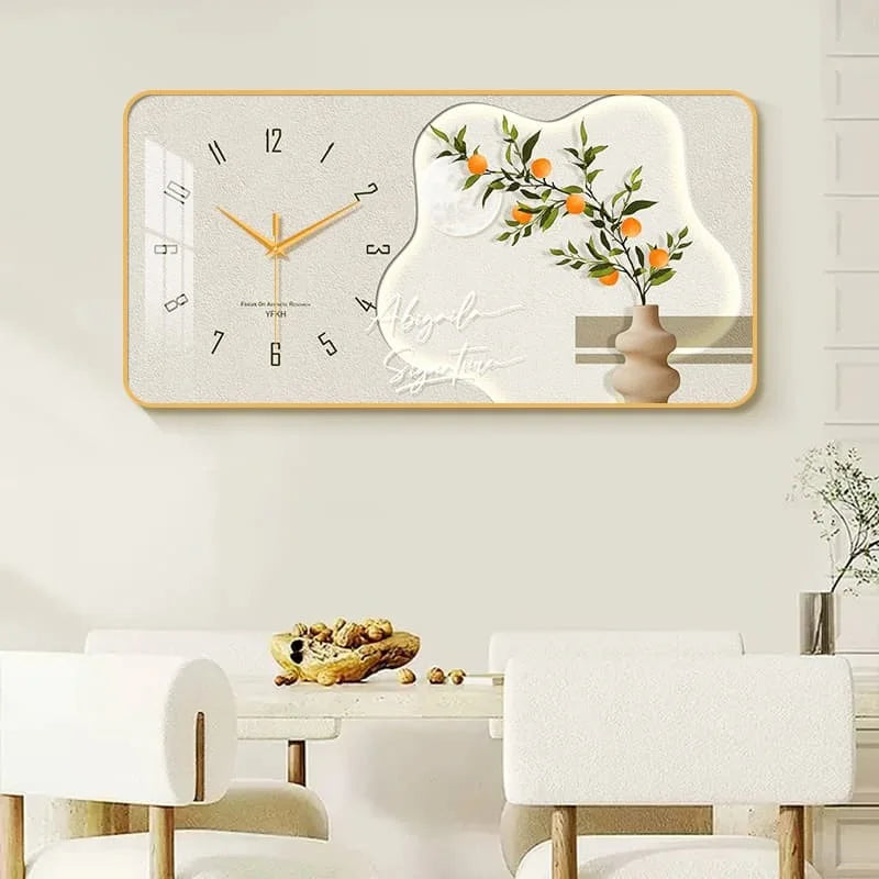 Purilite Select Large Size Flower Artwork Wall Clock