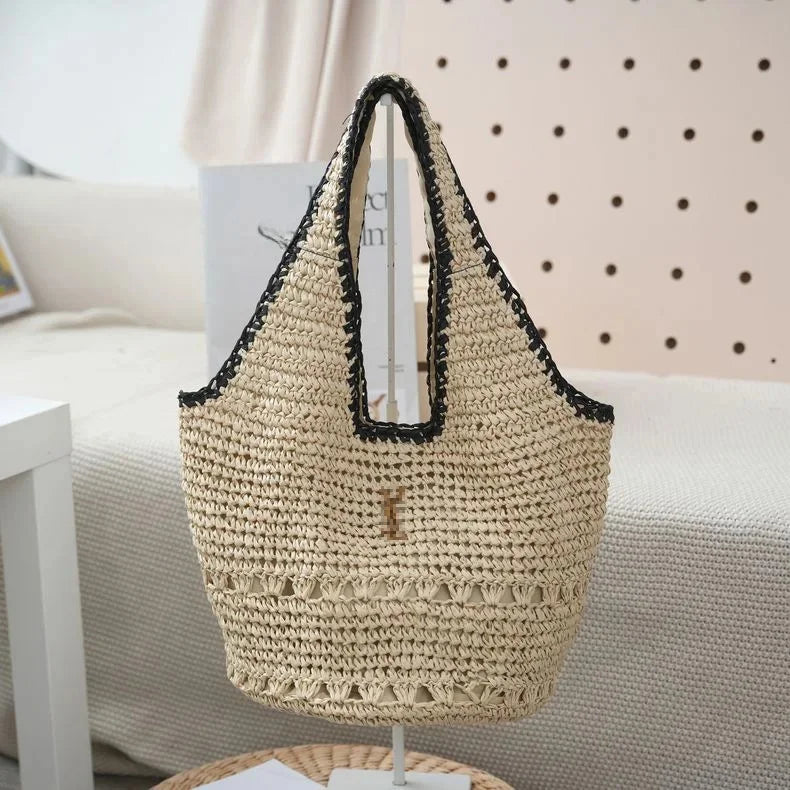 Purilite Select Minimalist Straw Shoulder Bag