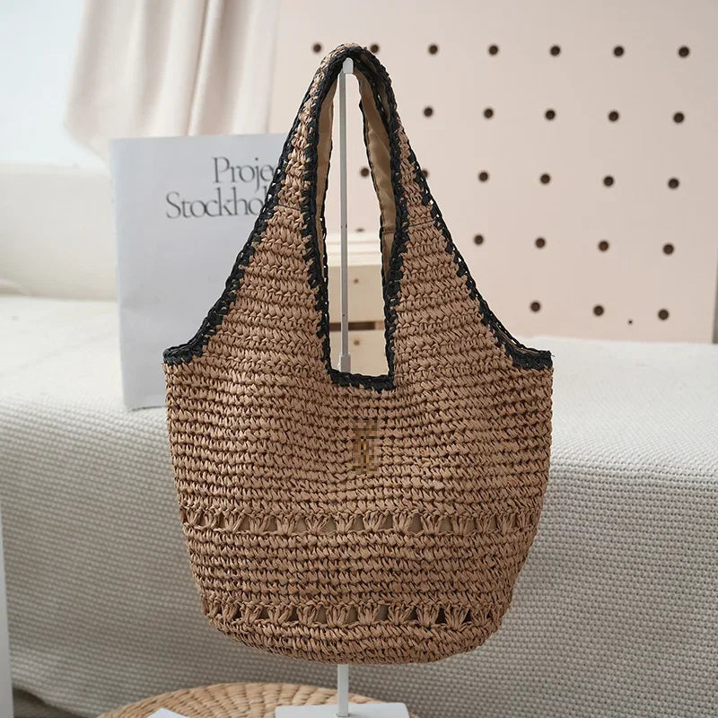 Purilite Select Minimalist Straw Shoulder Bag
