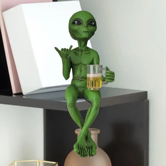 Purilite Select Beer Drinking Alien Statue