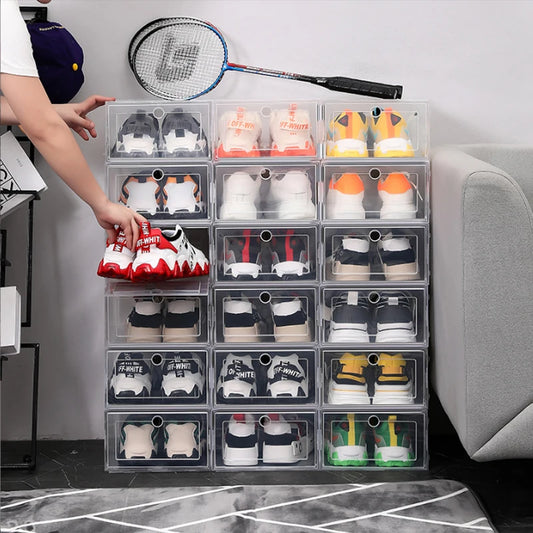 Purilite Select 6pcs/set High-Transparency Shoe Storage Organizer Box
