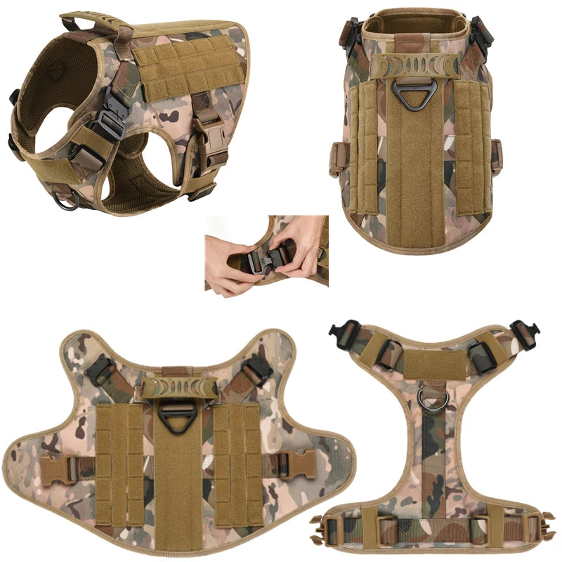 Purilite Select Tactical Military Dog Vest & Leash Set