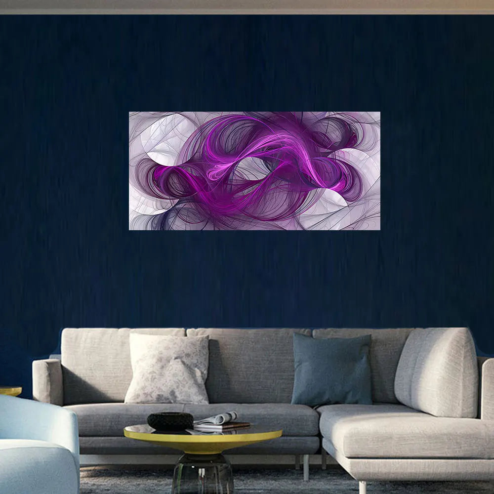 Purilite Select Abstract Black & Gold Mesh Canvas Print