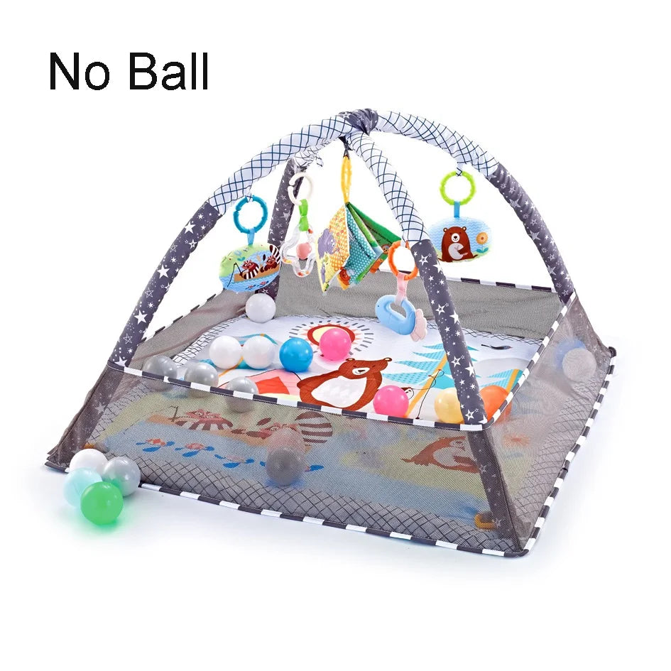 Purilite Select: Baby Fitness Frame Crawling Game Blanket Multifunctional Educational Mat with Fence