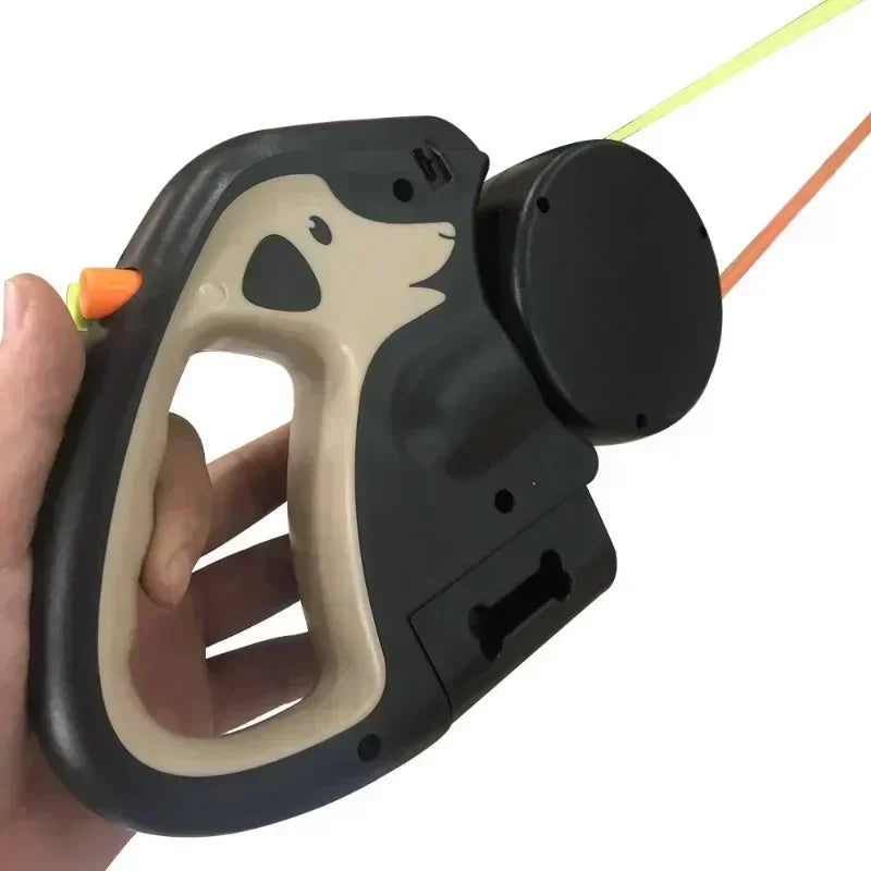 Purilite Select 3M Retractable Rotating Double Pet Leash with Flashlight & Poop Bag Box