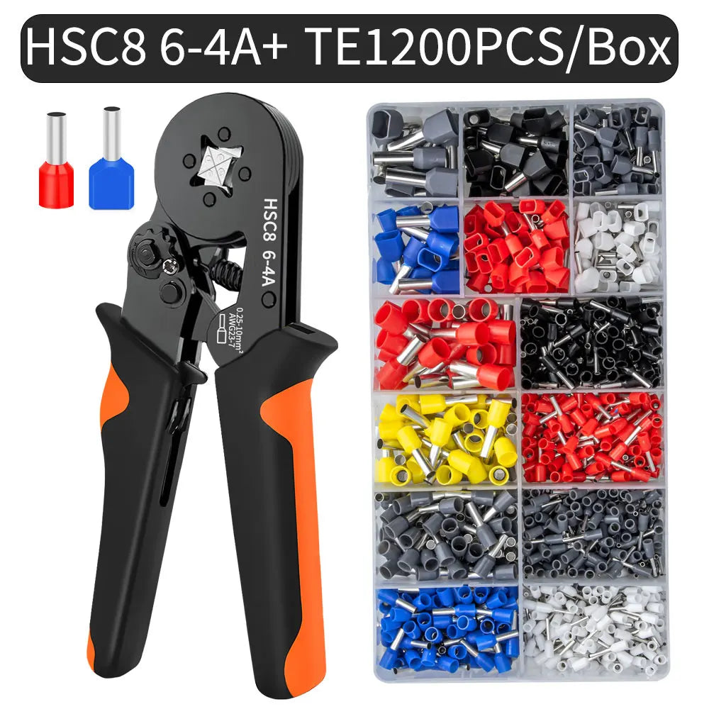 Purilite Select Hexagonal Self-Adjustable Ratchet Ferrule Crimping Tool Kit