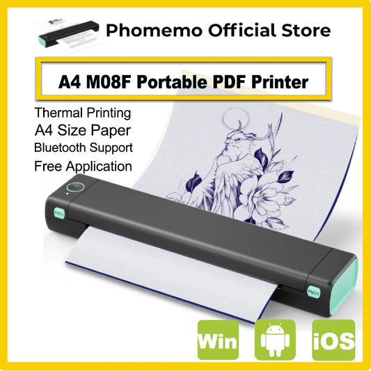 Purilite Select Phomemo M08F Wireless Thermal A4 Printer